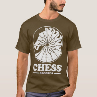 T-shirt Fundy Chess RecordsVintage Déficit Record Étiquett