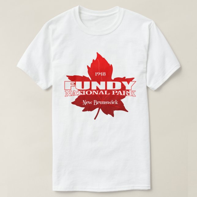 T-shirt Fundy NP (feuille d'érable) (Design devant)