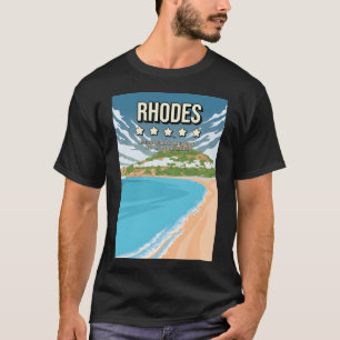 T-shirt Fundy Rhodes Greece Island 5 Star Review Travel po