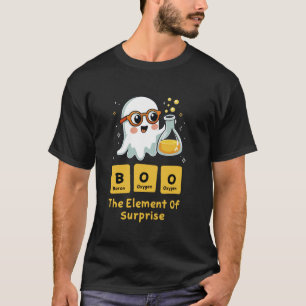 T-shirt Fundy Table périodique Chimie Fantôme Nerd BOO Hal
