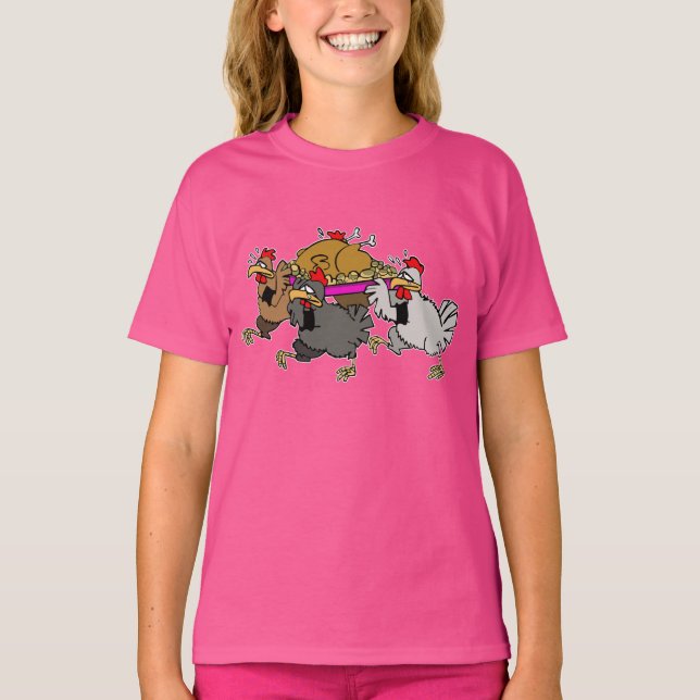 T-shirt Funérailles de poulet (Devant)