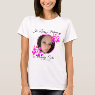 T-Shirt Funéraire Mémorial Papillons