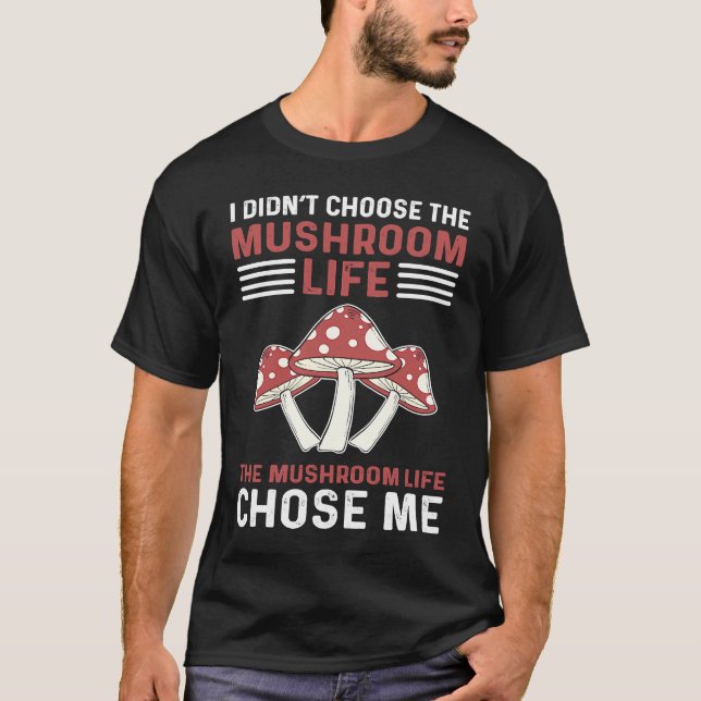 T-shirt Fungi Hunter Mycology Foraging Mushroom Collecting (Devant)