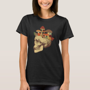 T-shirt Fungus Magie Psilocybin Champignons Crâne Visage H