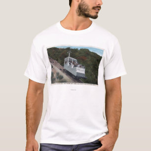 T-shirt Funiculaire sur la vue de pente