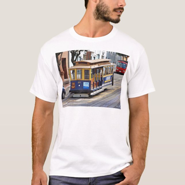 T-shirt Funiculaires à San Francisco (Devant)