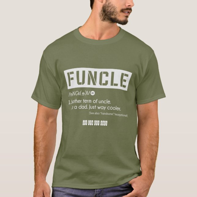 T-shirt Funk meilleur oncle amusant (Devant)