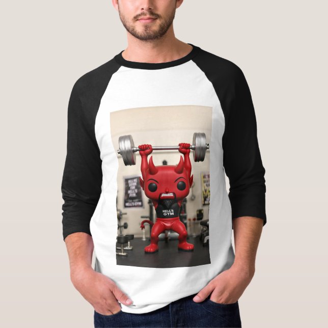 T-shirt Funko Pop! Hell’s Gym Devil – Pumping Iron Edition (Devant)
