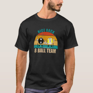 T-shirt Funky 8 9 Ball Billiards Team Nice Rack 8 Ball