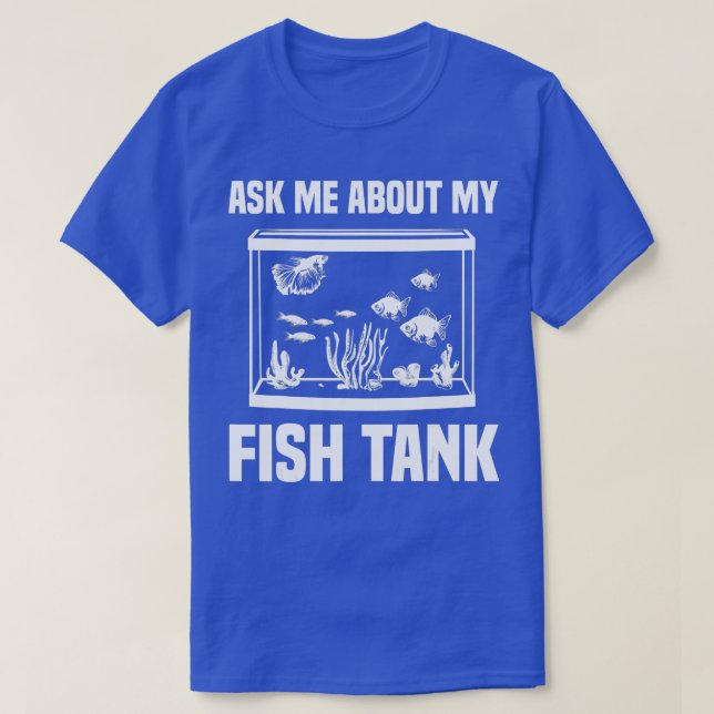 T-shirt Funky Aquarium Saltwater Fish Tank Hommes Nerd Fem (Design devant)
