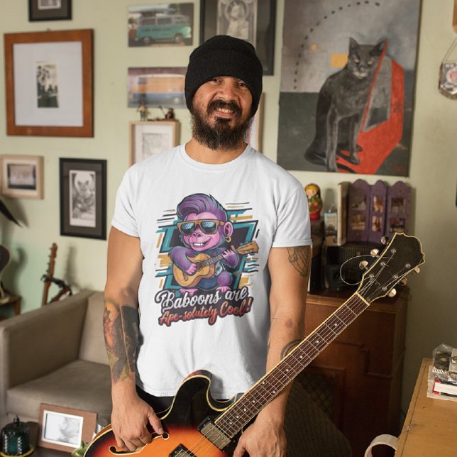 T-shirt Funky Baboon Rockstar Tee (Créateur téléchargé)