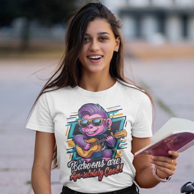 T-shirt Funky Baboon Rockstar Tee (Créateur téléchargé)