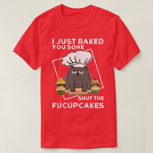 T-shirt Funky Baking Black Cat T (Design devant)