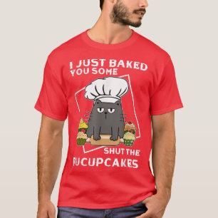 T-shirt Funky Baking Black Cat T