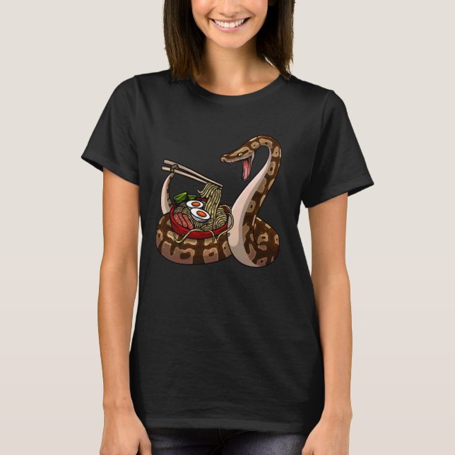 T-shirt Funky Ball Python Art Pour Homme Femme Snake Ball  (Devant)
