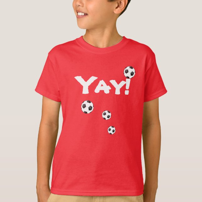 T-Shirt Funky Ballon de Foot Yay (Devant)