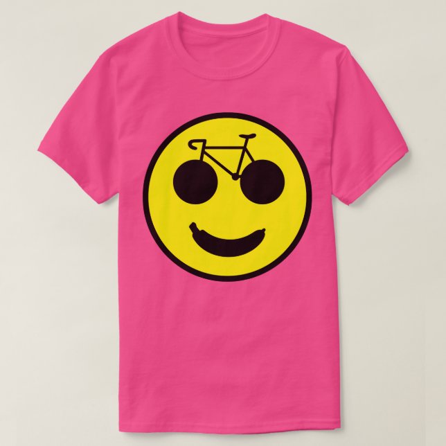 T-shirt Funky Banana Bike Smile (Design devant)