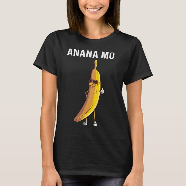 T-shirt Funky Banana Cadeau Maman Femmes Fruit Mangeur Lov (Devant)