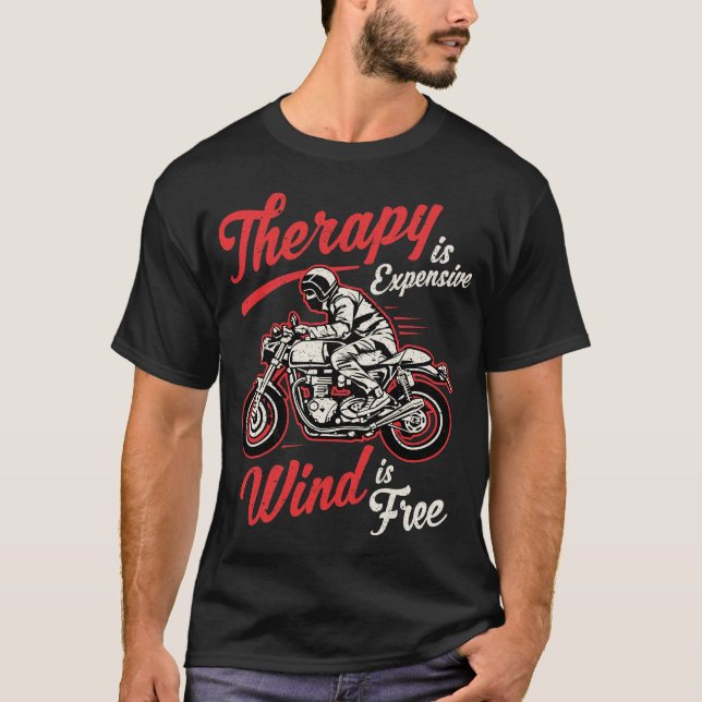 T-shirt Funky Biker Cite Motorcycle Rider Dit (Devant)