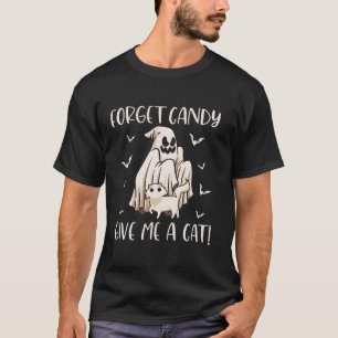 T-shirt Funky Boo Ghost Black Cat Oublier Candy Donner Moi