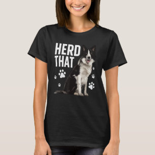 T-shirt Funky Border Collie Art For Men Women Border Colli