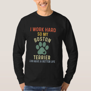 T-shirt Funky Boston Terrier Pour Hommes Retro Boston Terr