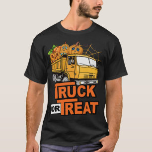 T-shirt Funky Camion Halloween Ou Traiter Citrouilles Todd