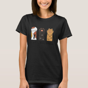 T-shirt Funky Cat Rock Ciseaux Papier Cute Cat Paquets Enf