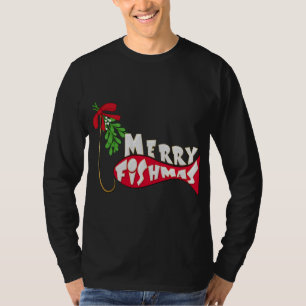 T-shirt Funky Christmas Fishing - Joyeux Fishmas