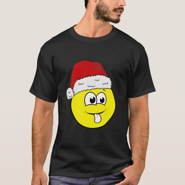 T-shirt Funky Christmas Matching Family Group Smile Face S (Devant)