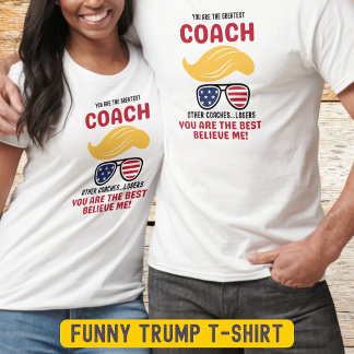 T-shirt Funky Coach Patriotic Lunettes de soleil Trump