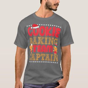 T-shirt Funky Cookie Baking Team Capitaine Gingerbread Chr