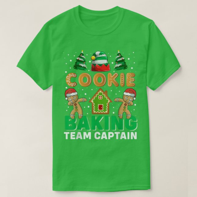 T-shirt Funky Cookie Baking Team Tester Gingerbread Xmas G (Design devant)