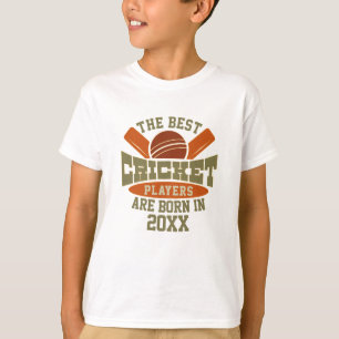 T-shirt Funky Custom Cricket Anniversaire Nom du jour de n