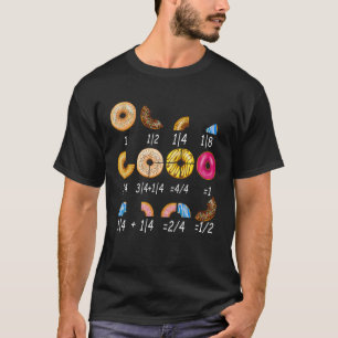 T-shirt Funky Donut Math Fractions Enseignant Retour À L'É