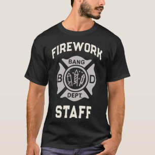 T-shirt Funky Firework Personnel 4 juillet Team Safety Dir