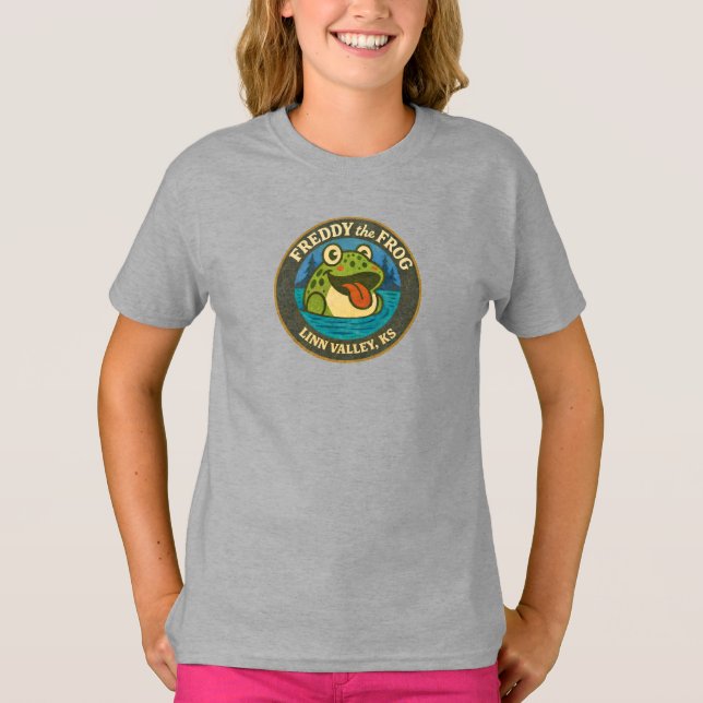 T-shirt Funky Freddy Frog de Linn Valley, KS pour  (Devant)
