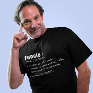 T-shirt Funky Funny Uncle Définition