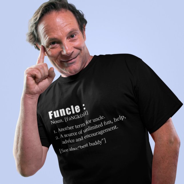 T-shirt Funky Funny Uncle Définition (Créateur téléchargé)