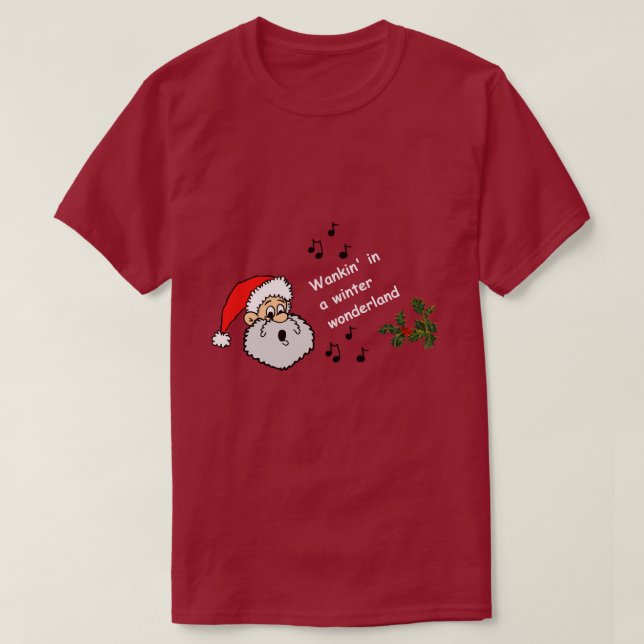 T-shirt Funky Gay Christmas Wankin Winter Wonderland LGBTQ (Design devant)