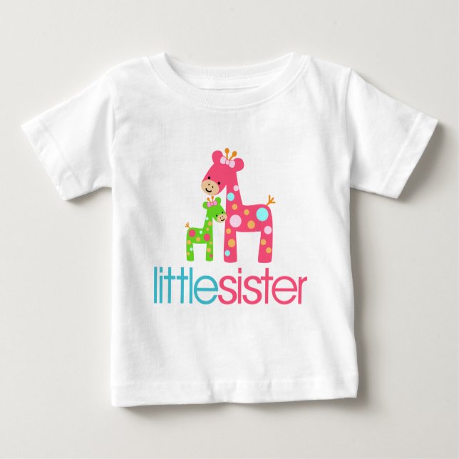T-shirt Funky Giraffe Little Sister (Devant)
