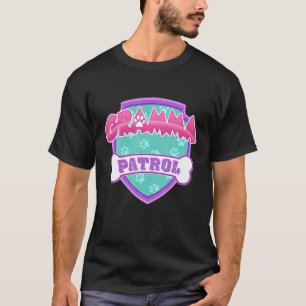 T-shirt Funky Gramma Patrol - Chien Maman, Papa Pour Homme
