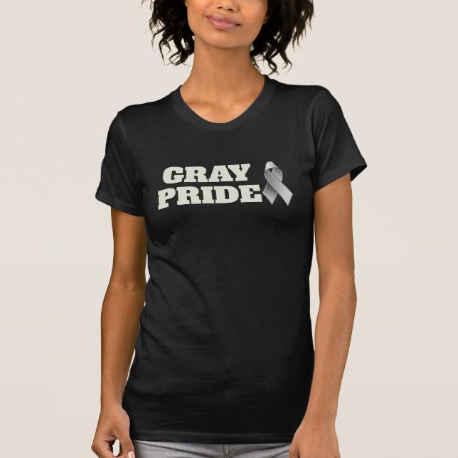T-shirt Funky "Grey Pride" & Ribbon (Devant)
