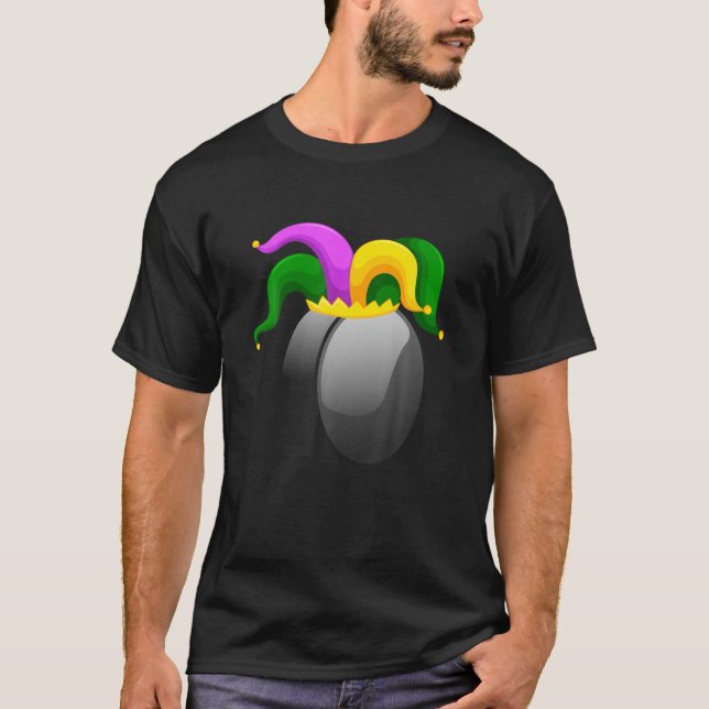 T-shirt Funky Hockey Mardi Gras Casquette Party Lover Fest (Devant)