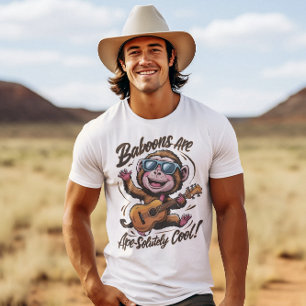 T-shirt Funky Jamming : Baboon Guitariste