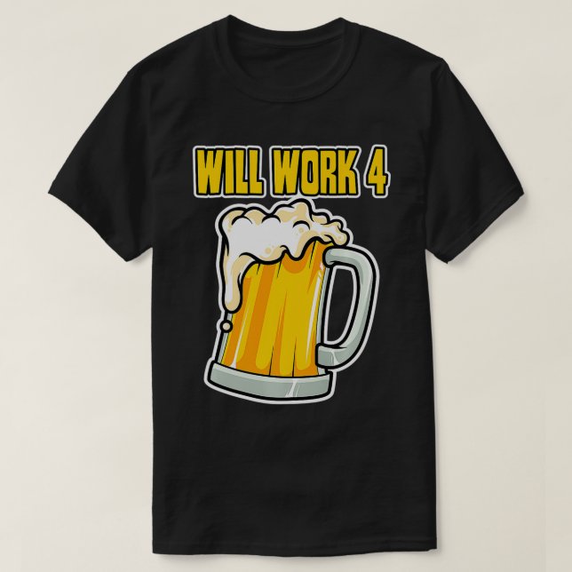 T-shirt Funky marchera pour la bière Premium (Design devant)