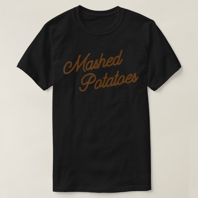 T-shirt Funky Mashed Pommes Thanksgiving (Design devant)