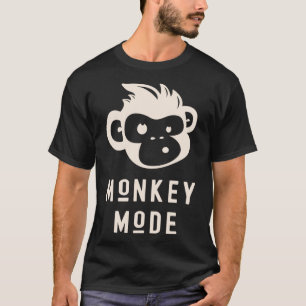 T-shirt Funky Mode Cool Chimp Wild Primate Animal P