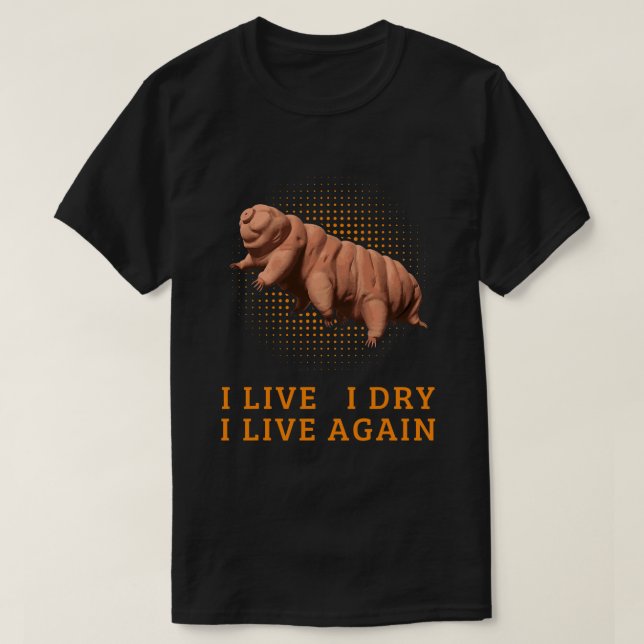 T-shirt Funky Ours d'eau Tardigrade Microbiologie Moss Pig (Design devant)