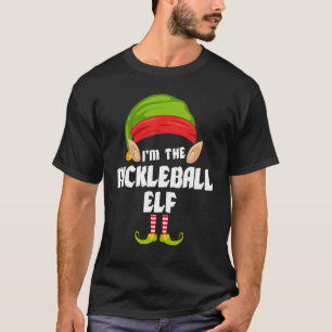 T-shirt Funky Pickleball Elf Matching Family Group PJ Chri